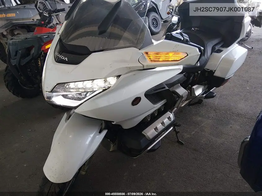 2018 Honda Gl1800 VIN: JH2SC7907JK001087 Lot: 45558556