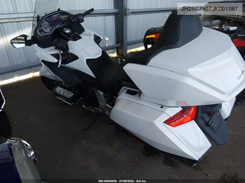 2018 Honda Gl1800 VIN: JH2SC7907JK001087 Lot: 45558556
