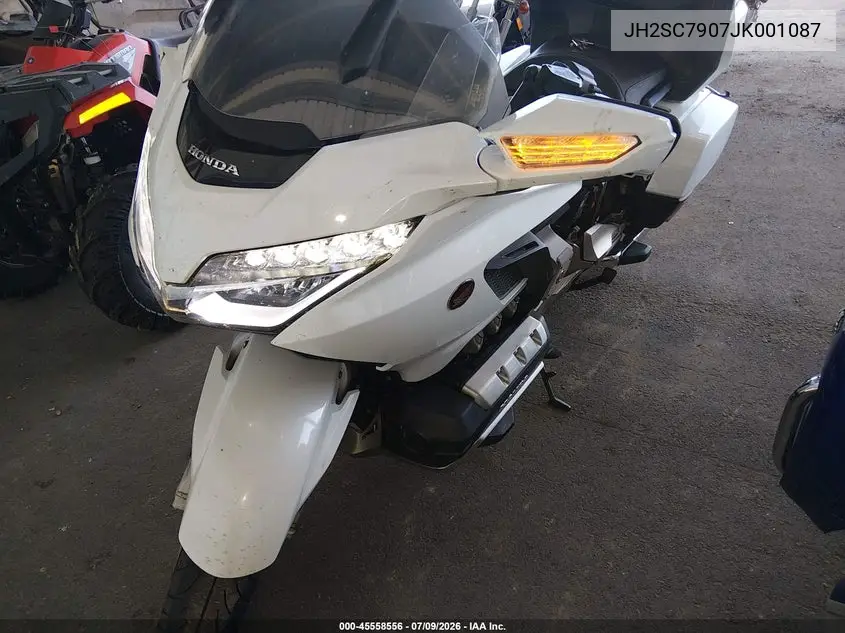 2018 Honda Gl1800 VIN: JH2SC7907JK001087 Lot: 45558556
