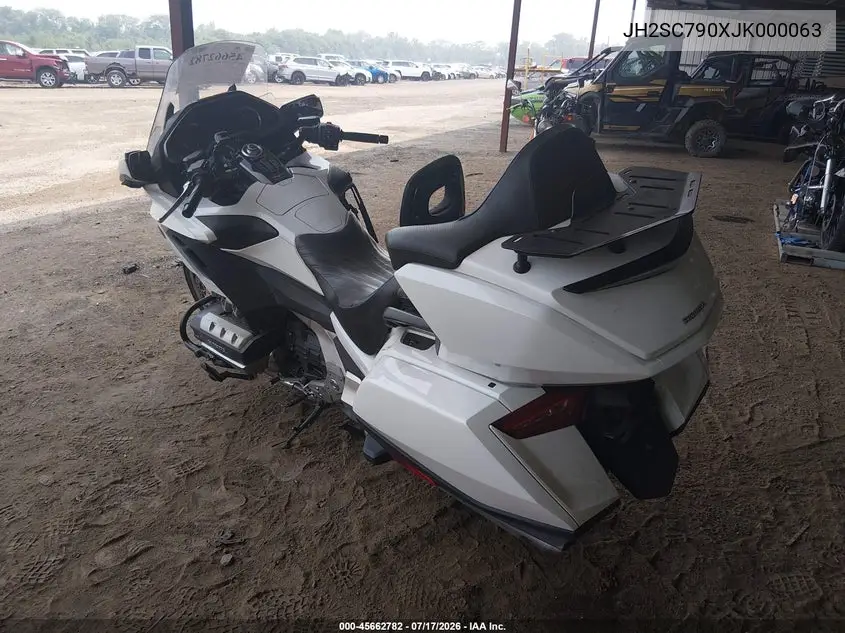 2018 Honda Gl1800 VIN: JH2SC790XJK000063 Lot: 45662782