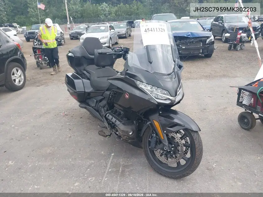 2021 Honda Gl1800 D VIN: JH2SC7959MK302203 Lot: 45411329