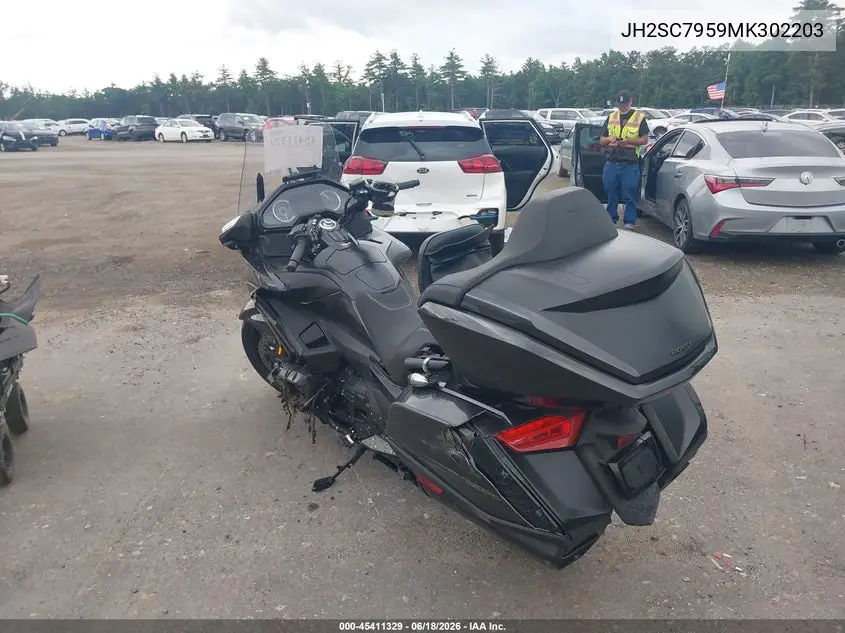 2021 Honda Gl1800 D VIN: JH2SC7959MK302203 Lot: 45411329