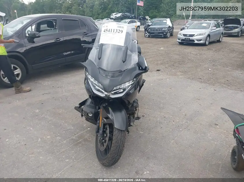 2021 Honda Gl1800 D VIN: JH2SC7959MK302203 Lot: 45411329