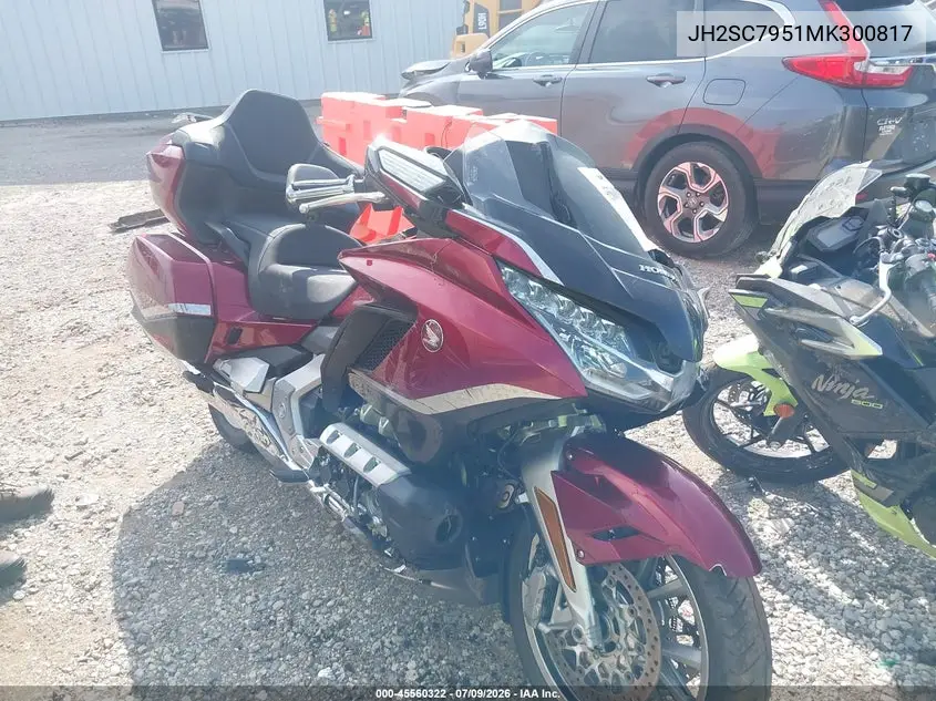 2021 Honda Gl1800 D VIN: JH2SC7951MK300817 Lot: 45560322