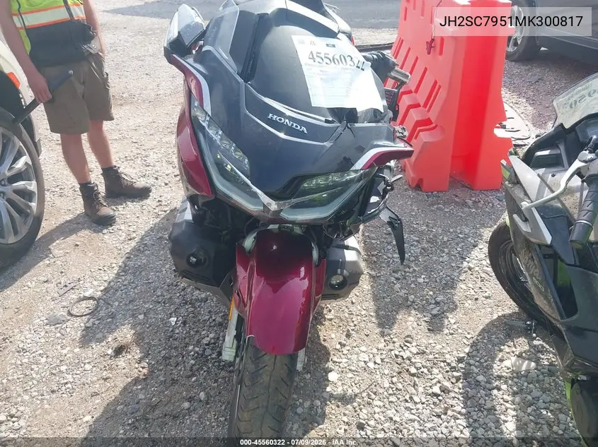 2021 Honda Gl1800 D VIN: JH2SC7951MK300817 Lot: 45560322