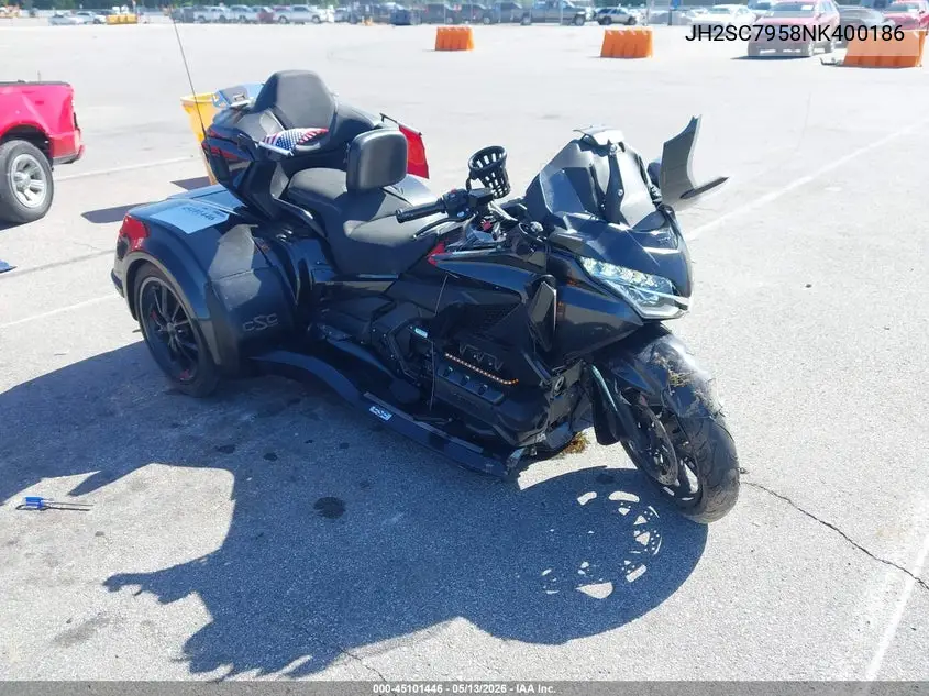 2022 Honda Gl1800 D VIN: JH2SC7958NK400186 Lot: 45101446