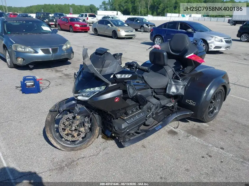2022 Honda Gl1800 D VIN: JH2SC7958NK400186 Lot: 45101446