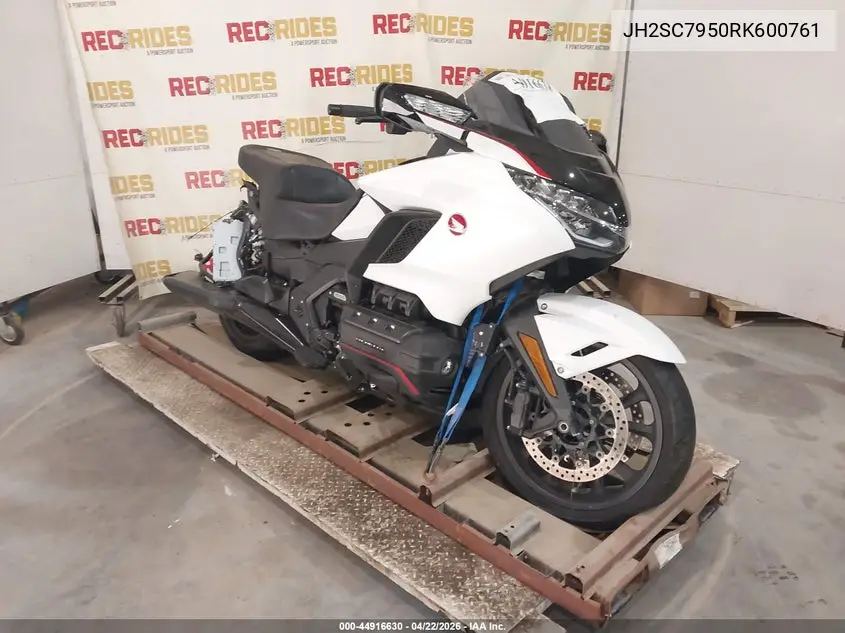 2024 Honda Gl1800 D VIN: JH2SC7950RK600761 Lot: 44916630