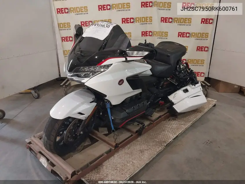 2024 Honda Gl1800 D VIN: JH2SC7950RK600761 Lot: 44916630