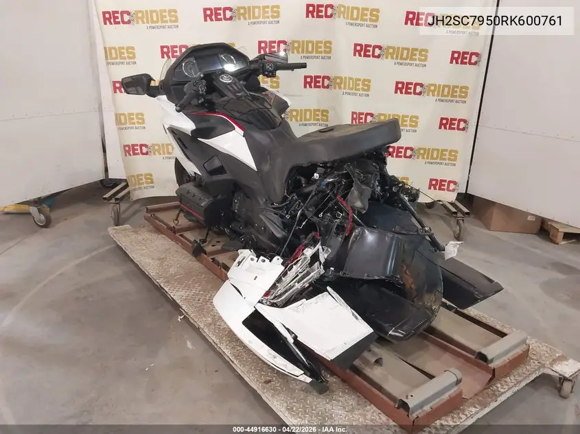 2024 Honda Gl1800 D VIN: JH2SC7950RK600761 Lot: 44916630