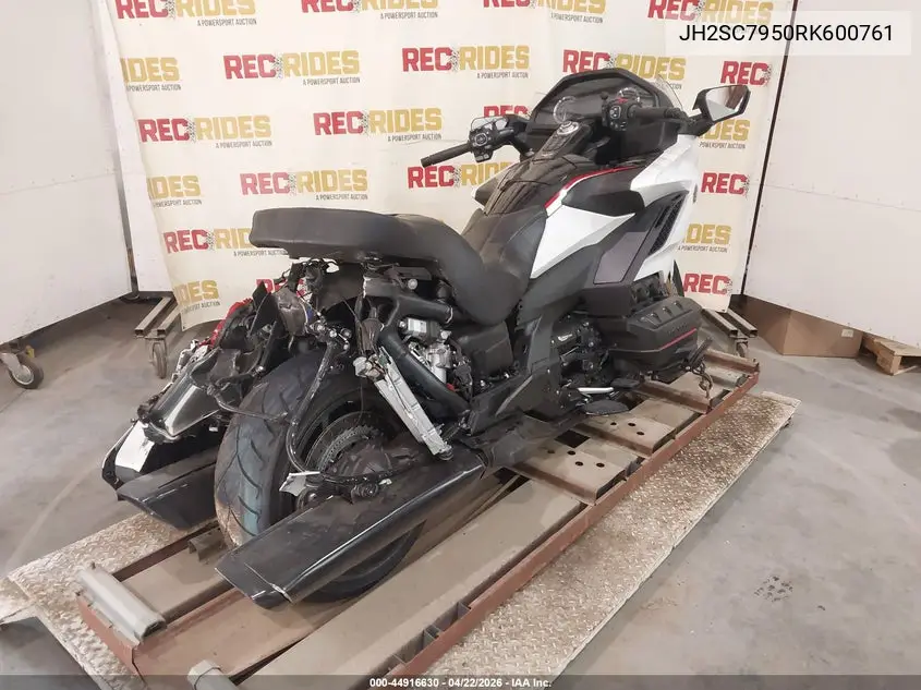 2024 Honda Gl1800 D VIN: JH2SC7950RK600761 Lot: 44916630