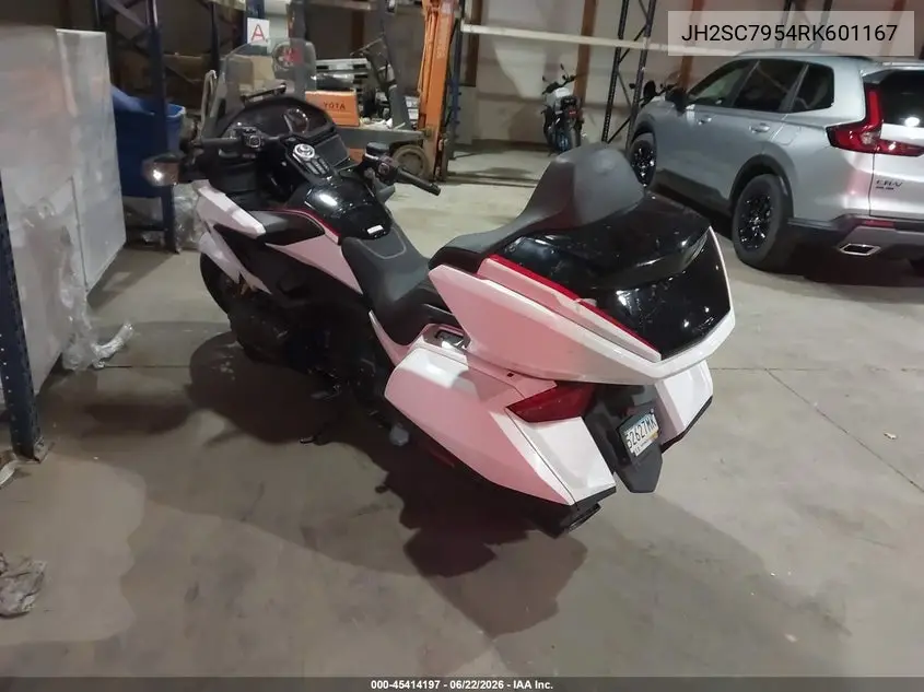 2024 Honda Gl1800 D VIN: JH2SC7954RK601167 Lot: 45414197