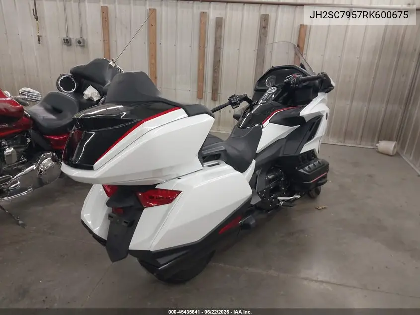2024 Honda Gl1800 D VIN: JH2SC7957RK600675 Lot: 45435641