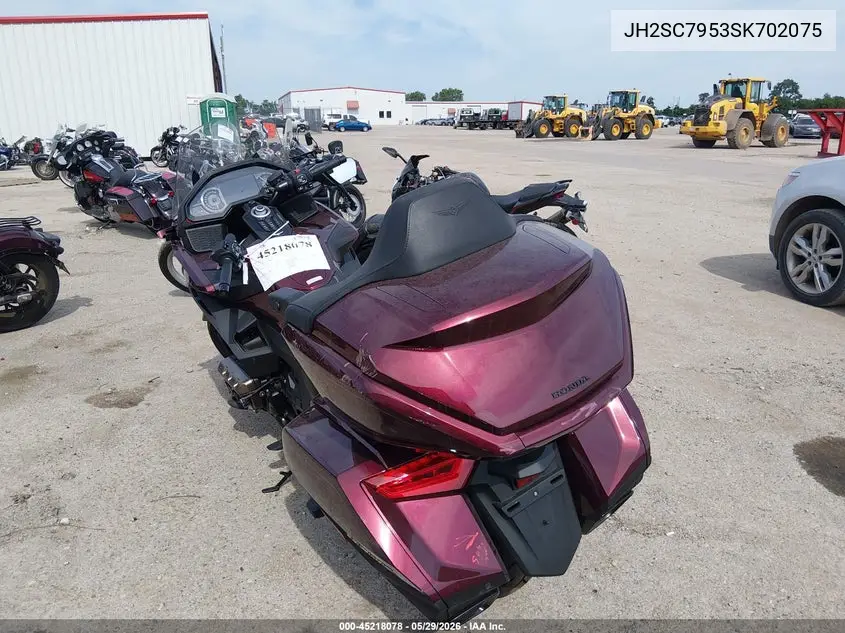 2025 Honda Gl1800 D VIN: JH2SC7953SK702075 Lot: 45218078