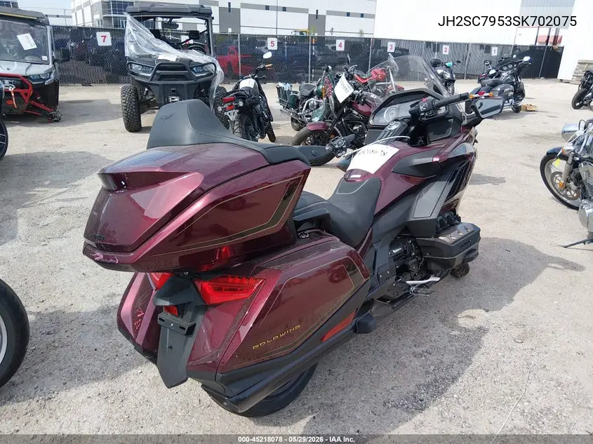 2025 Honda Gl1800 D VIN: JH2SC7953SK702075 Lot: 45218078