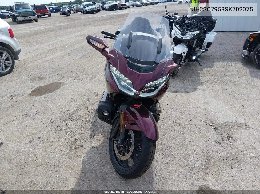 2025 Honda Gl1800 D VIN: JH2SC7953SK702075 Lot: 45218078