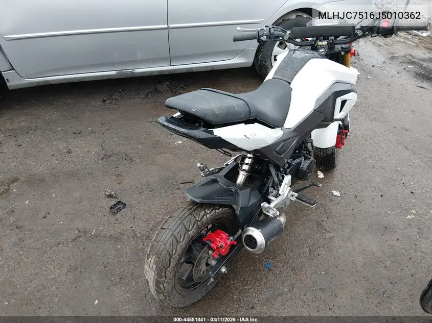 2018 Honda Grom VIN: MLHJC7516J5010362 Lot: 44581841