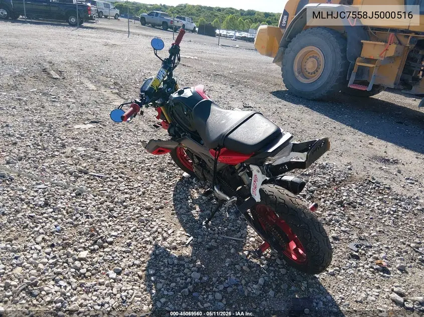 2018 Honda Grom 125 VIN: MLHJC7558J5000516 Lot: 45069560