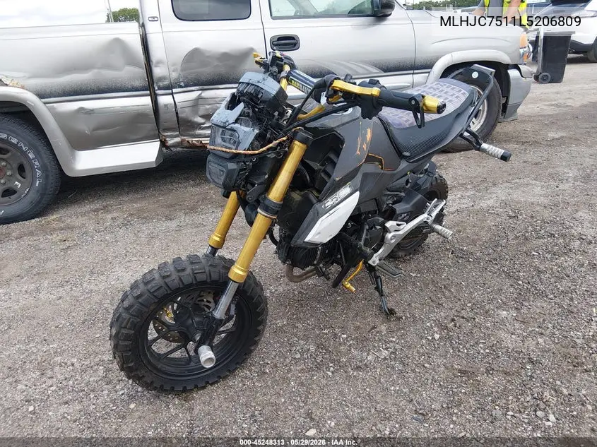 2020 Honda Grom 125 VIN: MLHJC7511L5206809 Lot: 45248313