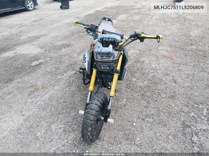 2020 Honda Grom 125 VIN: MLHJC7511L5206809 Lot: 45248313