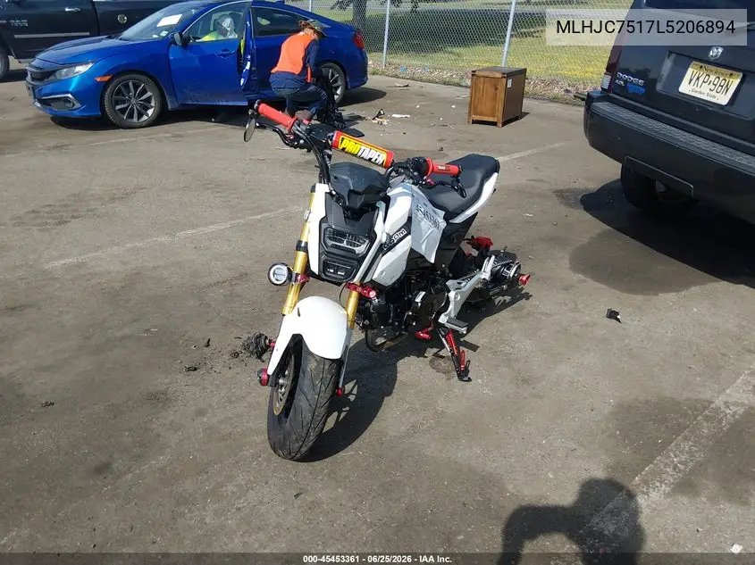 2020 Honda Grom 125 VIN: MLHJC7517L5206894 Lot: 45453361