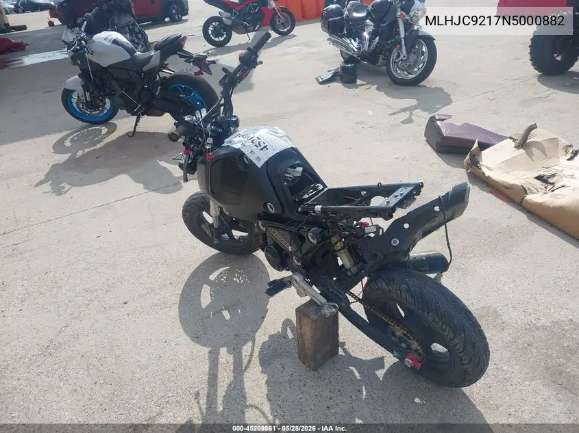 2022 Honda Grom 125 VIN: MLHJC9217N5000882 Lot: 45209861
