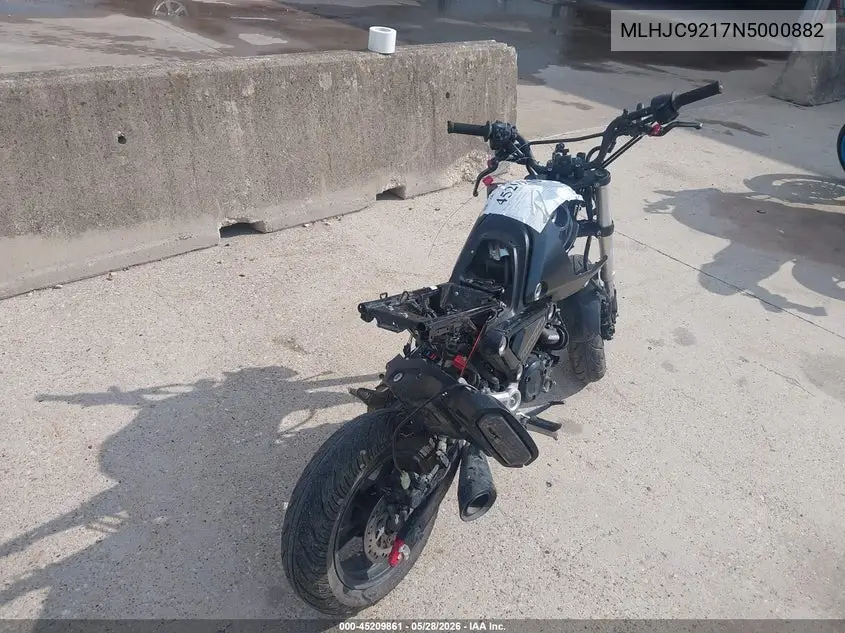 2022 Honda Grom 125 VIN: MLHJC9217N5000882 Lot: 45209861