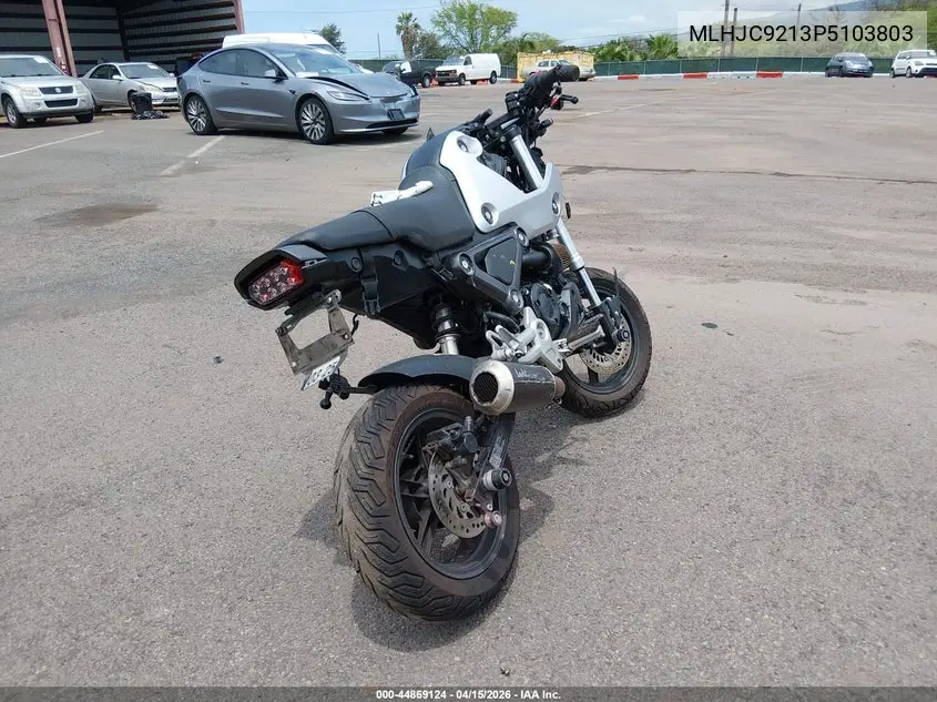 2023 Honda Grom 125 VIN: MLHJC9213P5103803 Lot: 44869124
