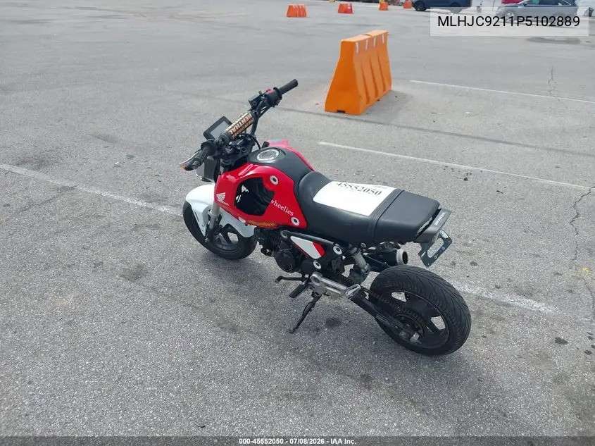 2023 Honda Grom 125 VIN: MLHJC9211P5102889 Lot: 45552050