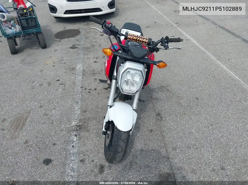 2023 Honda Grom 125 VIN: MLHJC9211P5102889 Lot: 45552050