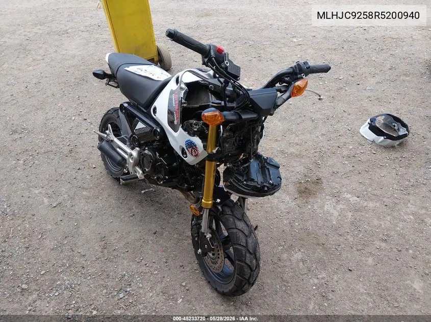 2024 Honda Grom A VIN: MLHJC9258R5200940 Lot: 45233720