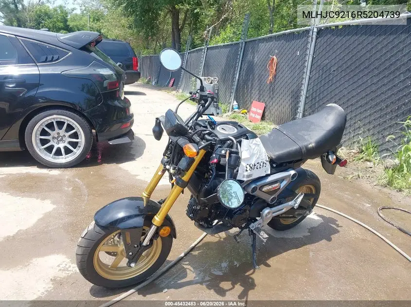2024 Honda Grom 125 VIN: MLHJC9216R5204739 Lot: 45432483