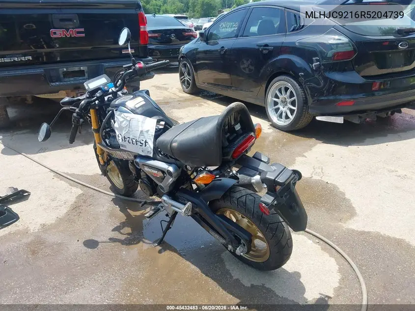 2024 Honda Grom 125 VIN: MLHJC9216R5204739 Lot: 45432483