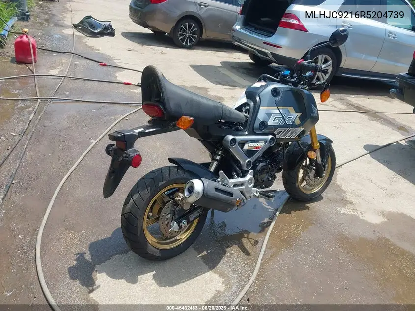 2024 Honda Grom 125 VIN: MLHJC9216R5204739 Lot: 45432483