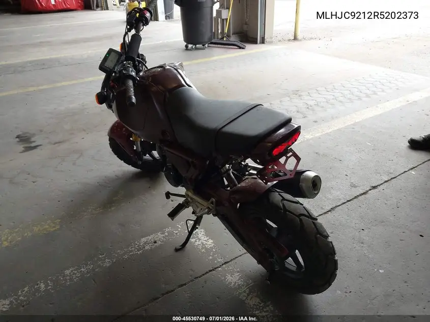 2024 Honda Grom 125 VIN: MLHJC9212R5202373 Lot: 45530749