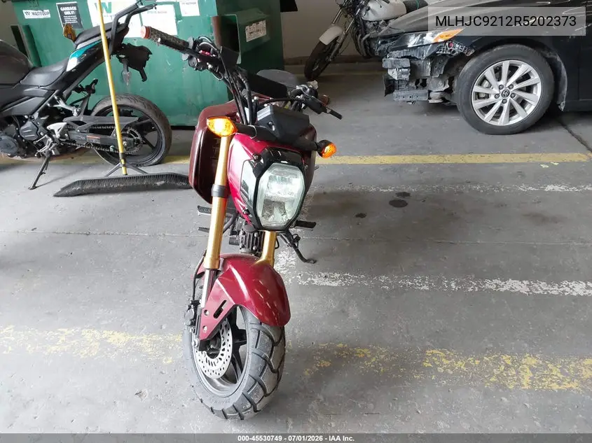 2024 Honda Grom 125 VIN: MLHJC9212R5202373 Lot: 45530749