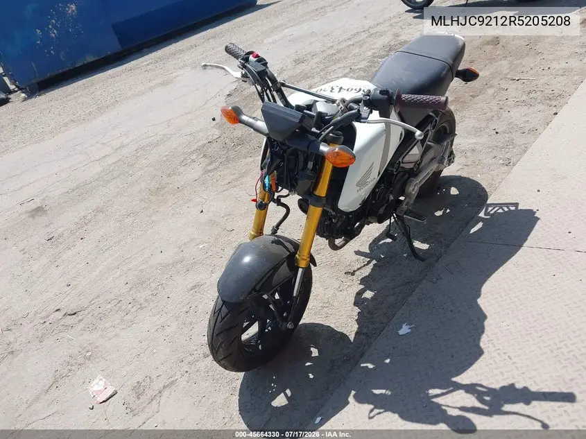 2024 Honda Grom 125 VIN: MLHJC9212R5205208 Lot: 45664330