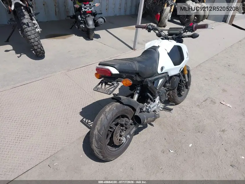 2024 Honda Grom 125 VIN: MLHJC9212R5205208 Lot: 45664330