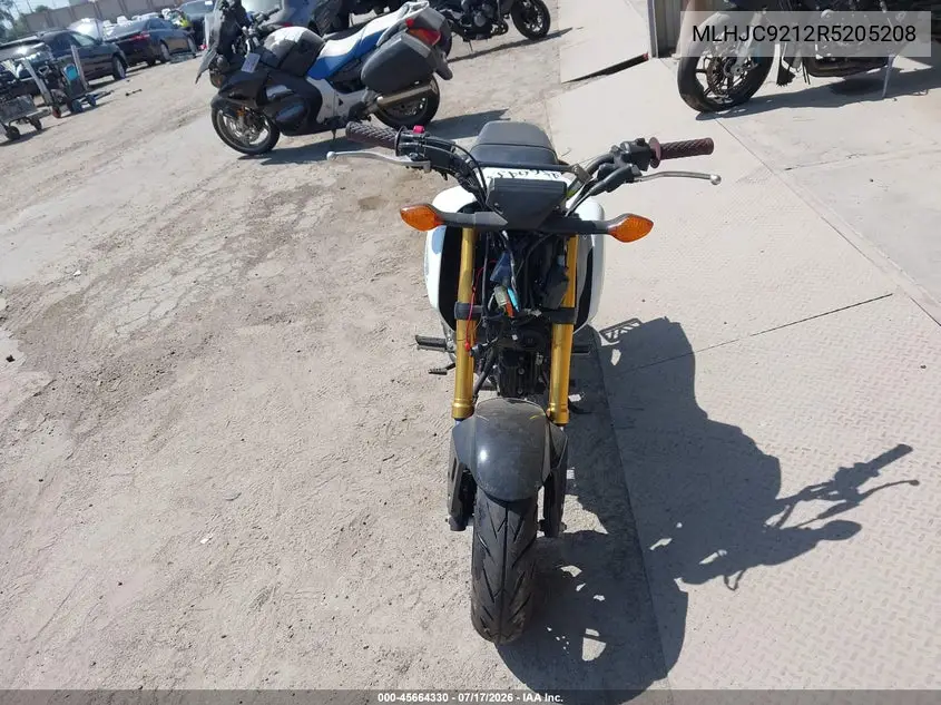 2024 Honda Grom 125 VIN: MLHJC9212R5205208 Lot: 45664330