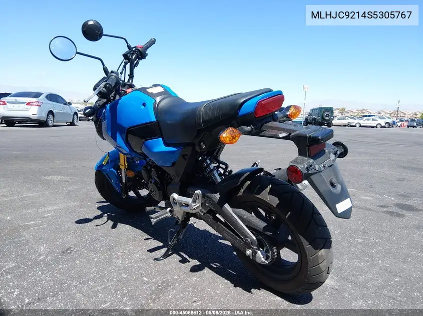 2025 Honda Grom 125 VIN: MLHJC9214S5305767 Lot: 45068512