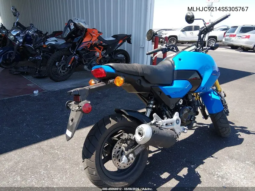 2025 Honda Grom 125 VIN: MLHJC9214S5305767 Lot: 45068512