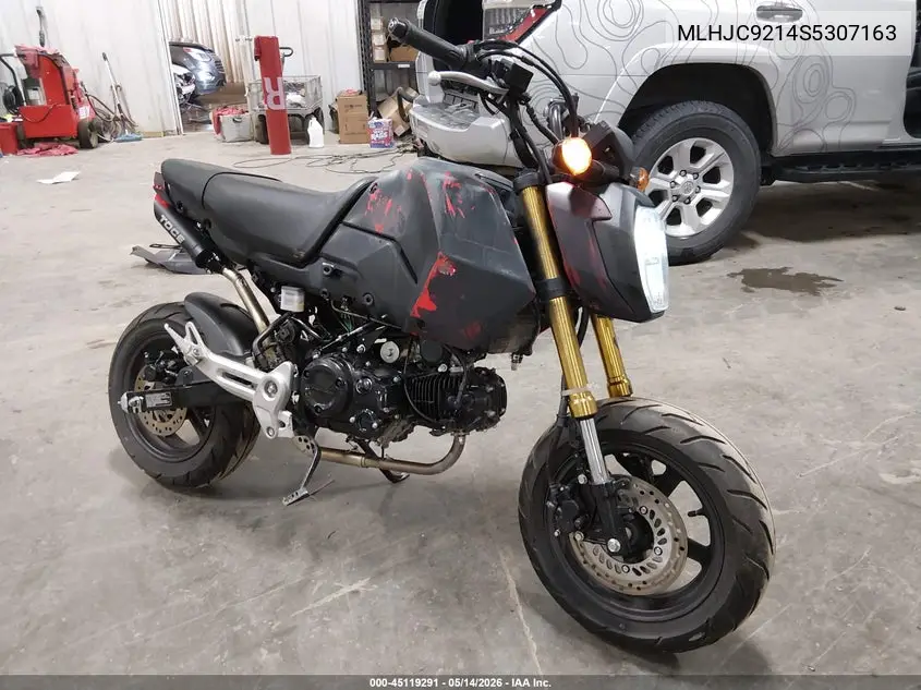 2025 Honda Grom 125 VIN: MLHJC9214S5307163 Lot: 45119291