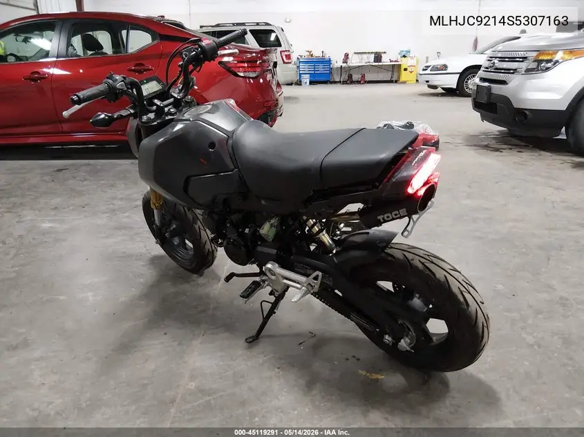 2025 Honda Grom 125 VIN: MLHJC9214S5307163 Lot: 45119291