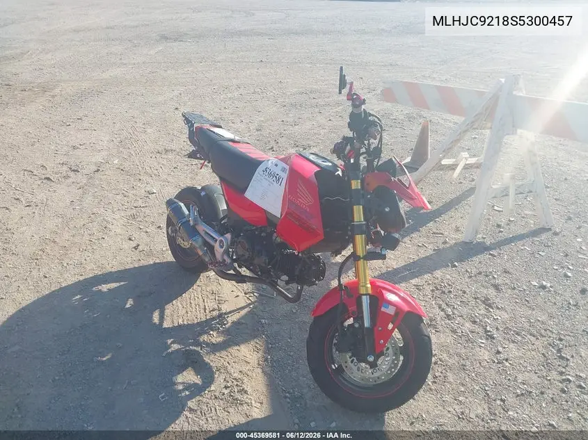 2025 Honda Grom 125 VIN: MLHJC9218S5300457 Lot: 45369581