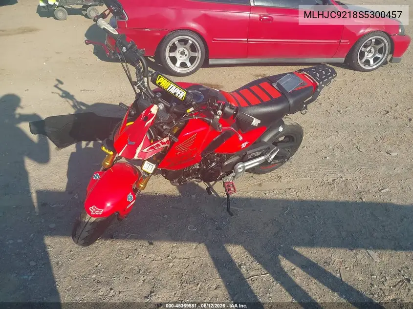 2025 Honda Grom 125 VIN: MLHJC9218S5300457 Lot: 45369581