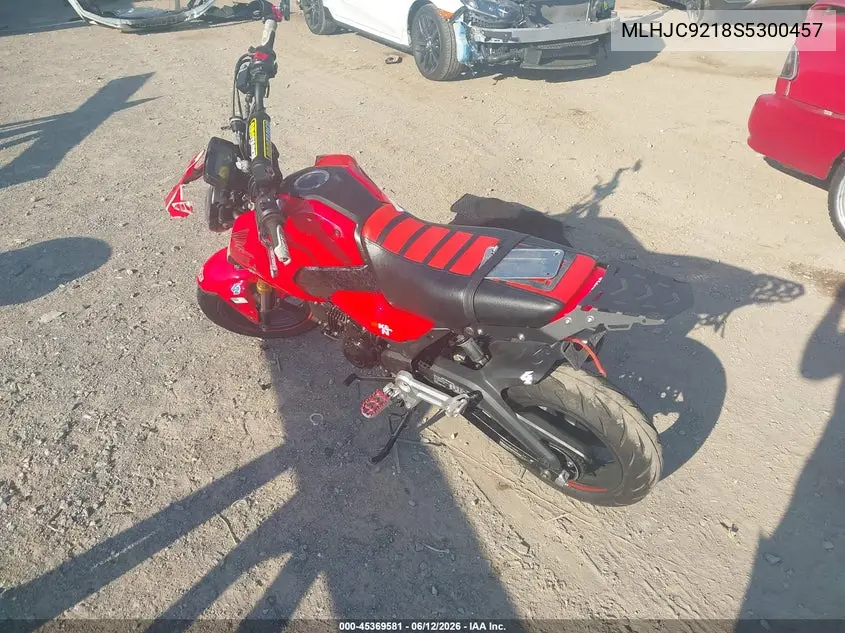 2025 Honda Grom 125 VIN: MLHJC9218S5300457 Lot: 45369581