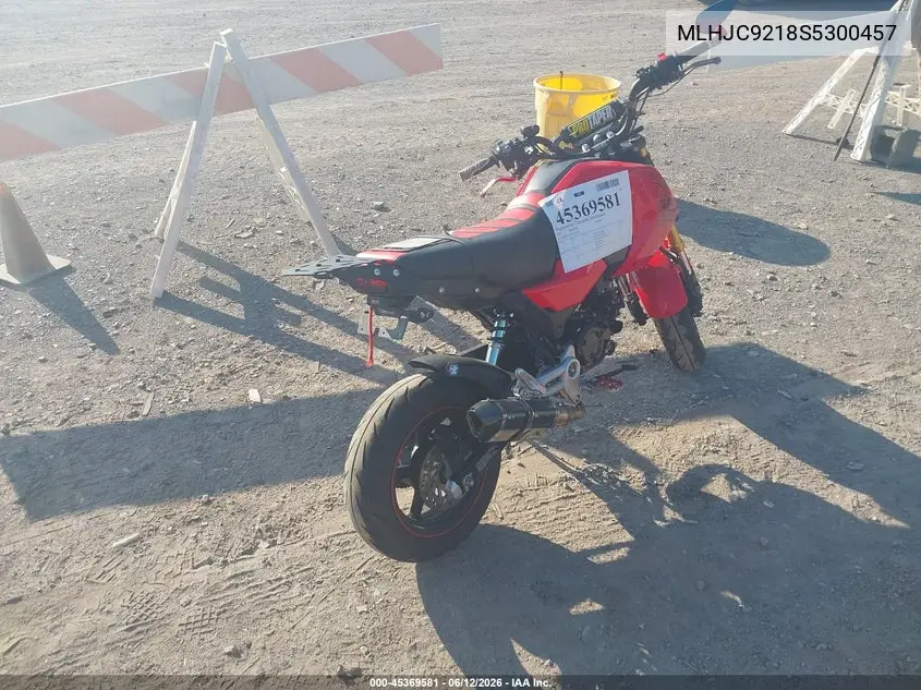 2025 Honda Grom 125 VIN: MLHJC9218S5300457 Lot: 45369581