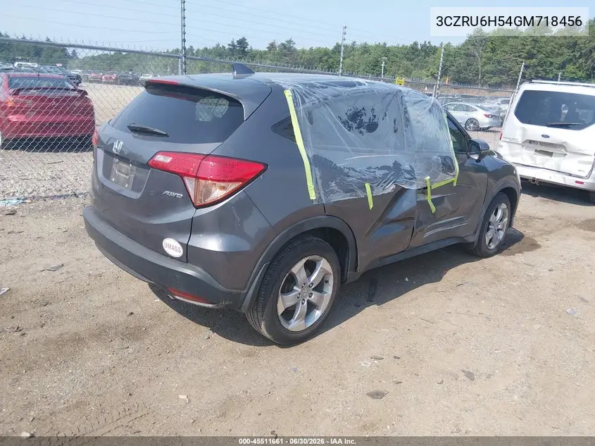 2016 Honda Hr-V Ex VIN: 3CZRU6H54GM718456 Lot: 45511661