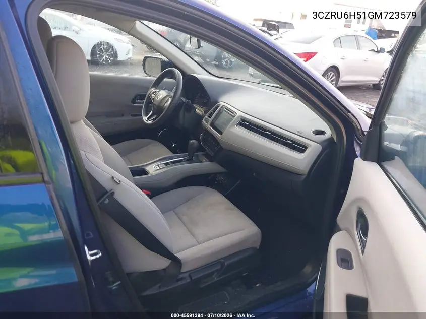 2016 Honda Hr-V Ex VIN: 3CZRU6H51GM723579 Lot: 45591394