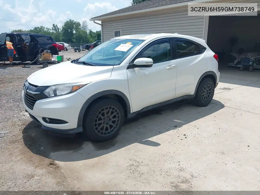 2016 Honda Hr-V Ex VIN: 3CZRU6H59GM738749 Lot: 45611028
